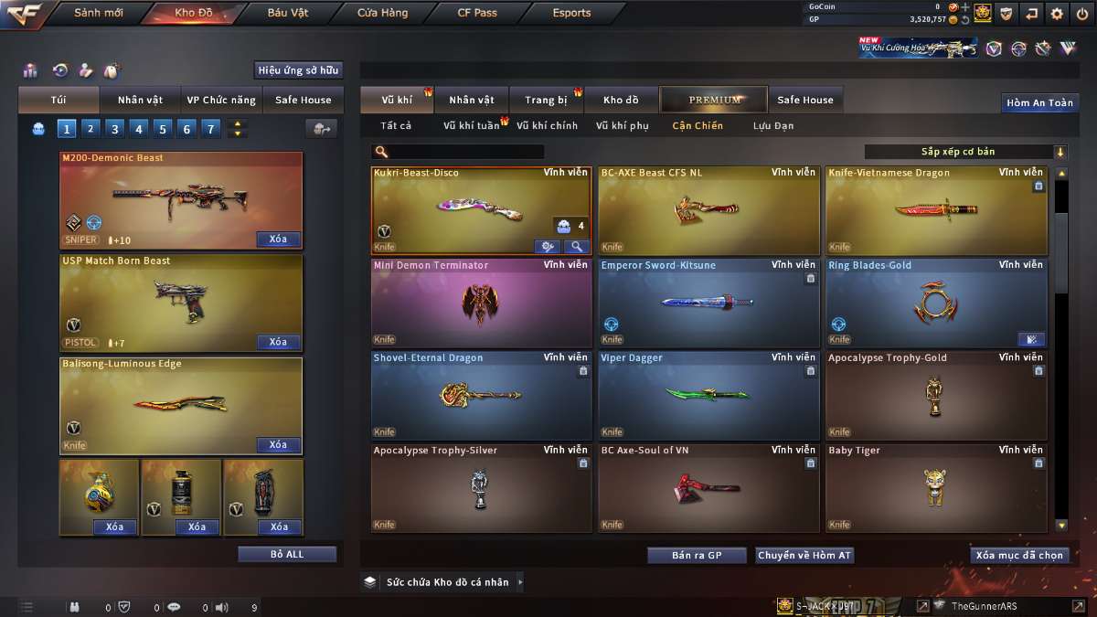 shop acc cf uy tin gia re